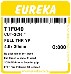 T1F040 - Cut Screw -T1F040_Label_T